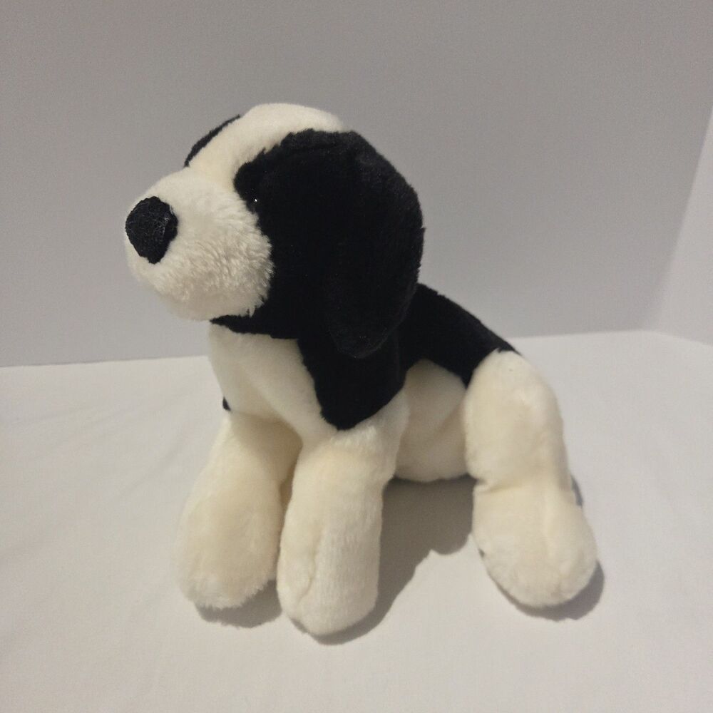 Circo Black White Spaniel Dog Plush Stuffed Beanie Best Made Toy 13 Inch